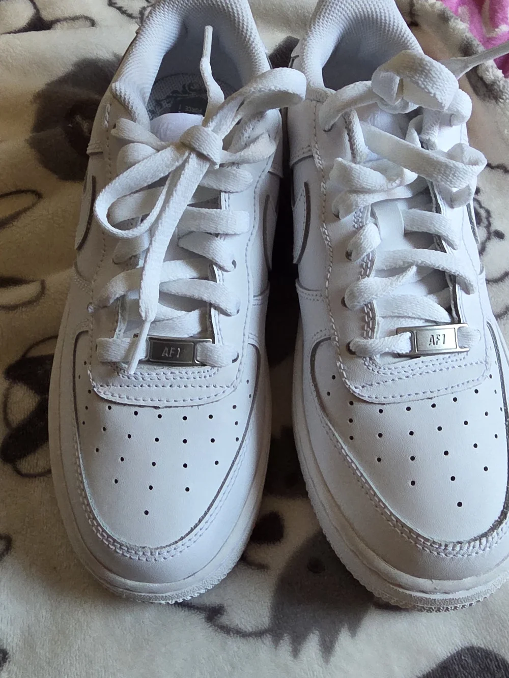 Nike Air Jordan White & Red High-Top Sneakers